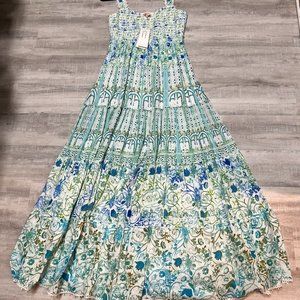 ROCOCO SAND MAXI FLORAL DRESS - SIZE SMALL